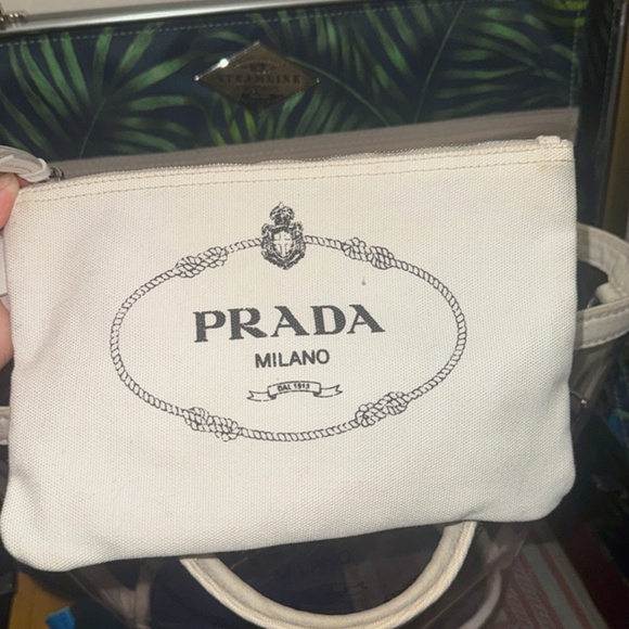 Prada Canapa Tote Bag, Plexi PVC - Picture 6 of 7